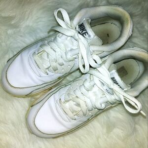 Nike Air Max White Sneakers Shoes 4Y